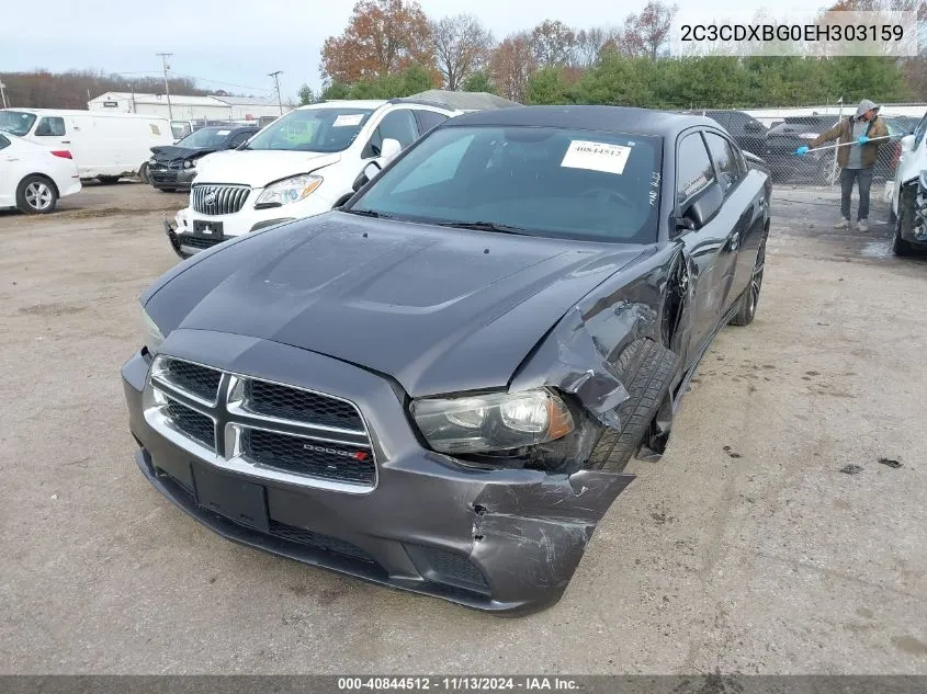 2014 Dodge Charger Se VIN: 2C3CDXBG0EH303159 Lot: 40844512