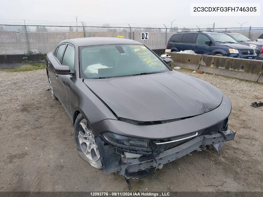 2C3CDXFG3FH746305 2015 Dodge Charger Se