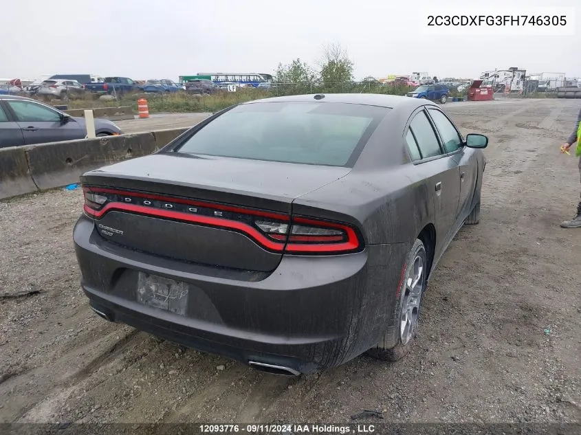 2C3CDXFG3FH746305 2015 Dodge Charger Se