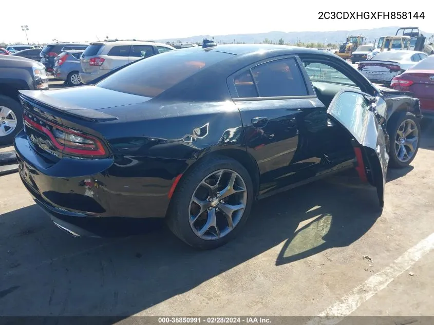 2C3CDXHGXFH858144 2015 Dodge Charger Sxt