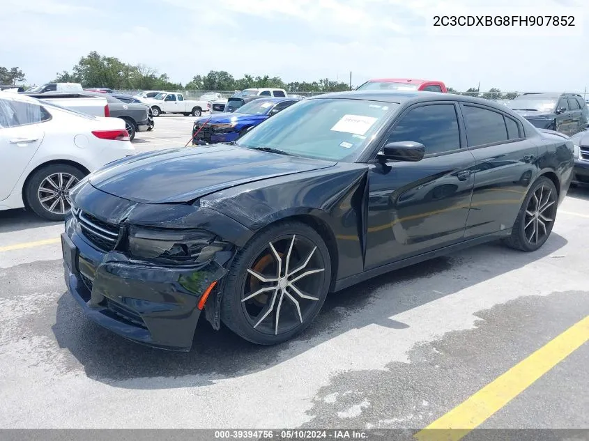 2015 Dodge Charger Se VIN: 2C3CDXBG8FH907852 Lot: 39394756