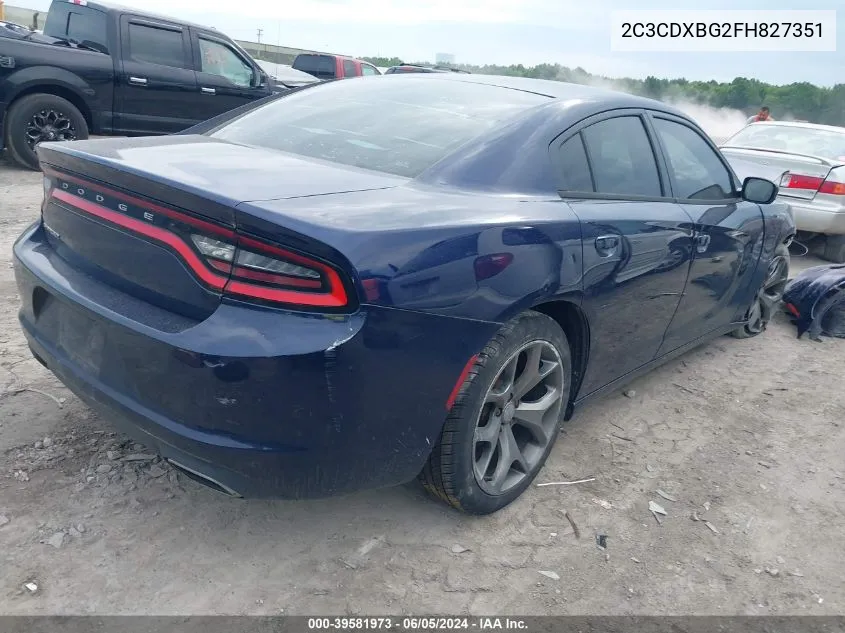 2C3CDXBG2FH827351 2015 Dodge Charger Se