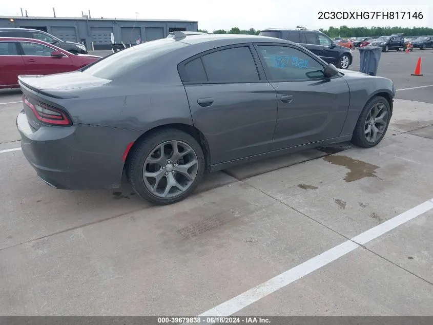 2C3CDXHG7FH817146 2015 Dodge Charger Sxt