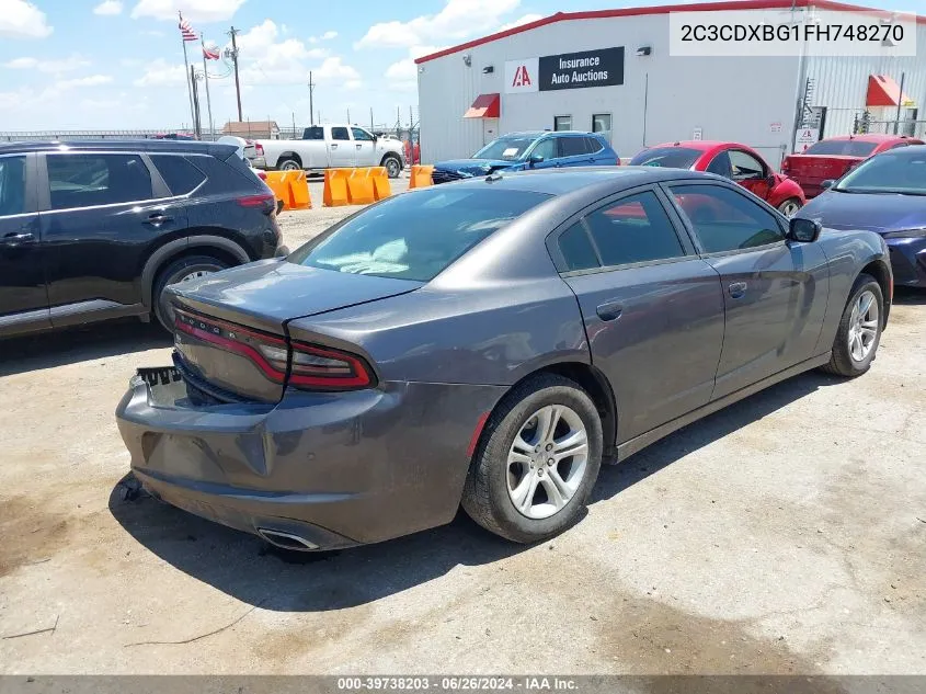 2015 Dodge Charger Se VIN: 2C3CDXBG1FH748270 Lot: 39738203