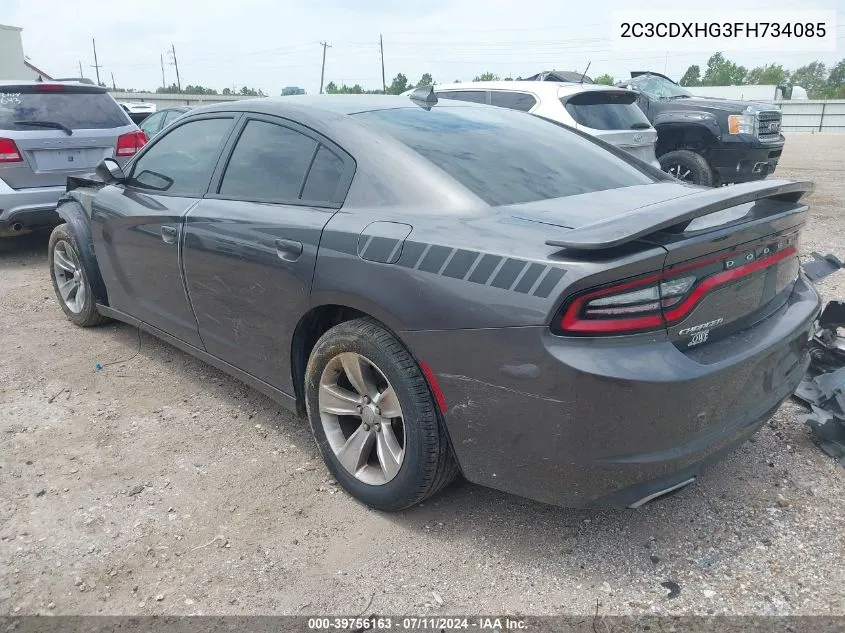 2C3CDXHG3FH734085 2015 Dodge Charger Sxt