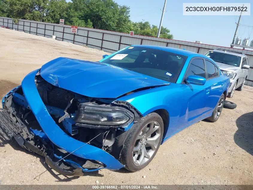 2015 Dodge Charger Sxt VIN: 2C3CDXHG0FH879522 Lot: 39766562