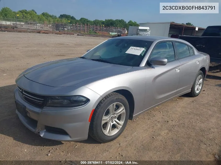 2C3CDXBG0FH843791 2015 Dodge Charger Se