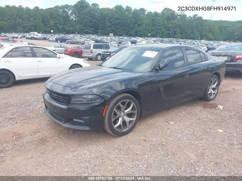 2C3CDXHG8FH914971 2015 Dodge Charger Sxt