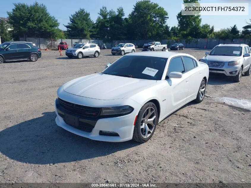 2015 Dodge Charger R/T VIN: 2C3CDXCT1FH754372 Lot: 39841561