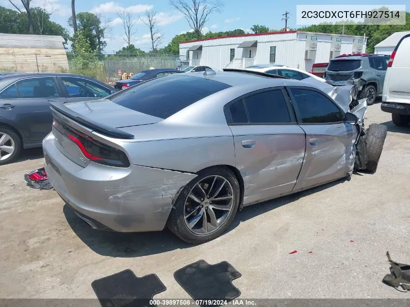 2015 Dodge Charger R/T VIN: 2C3CDXCT6FH927514 Lot: 39897508