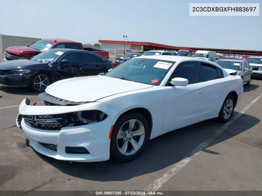 2015 Dodge Charger Se VIN: 2C3CDXBGXFH883697 Lot: 39907250