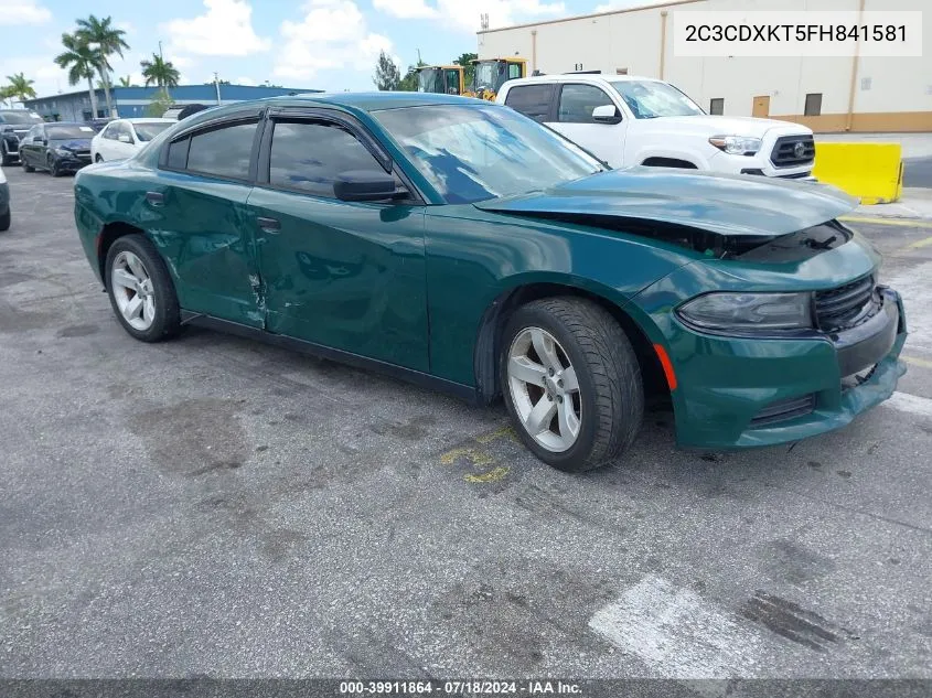 2015 Dodge Charger Police VIN: 2C3CDXKT5FH841581 Lot: 39911864