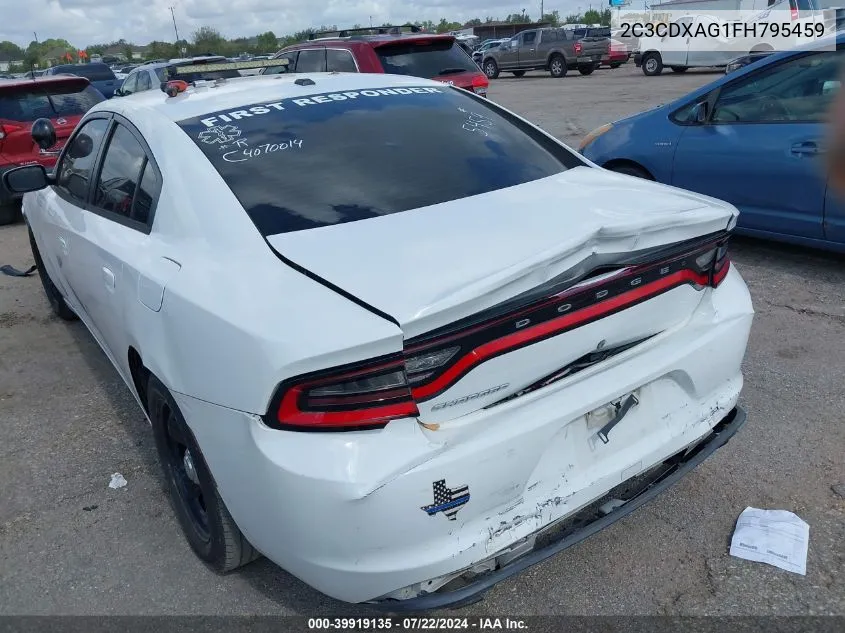 2C3CDXAG1FH795459 2015 Dodge Charger Police