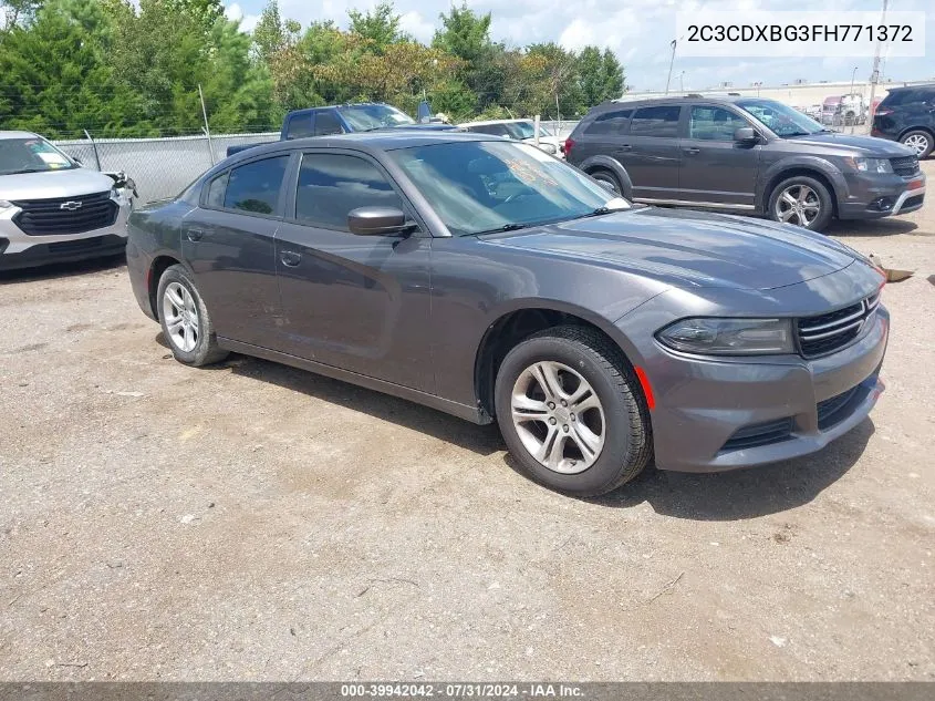 2015 Dodge Charger Se VIN: 2C3CDXBG3FH771372 Lot: 39942042