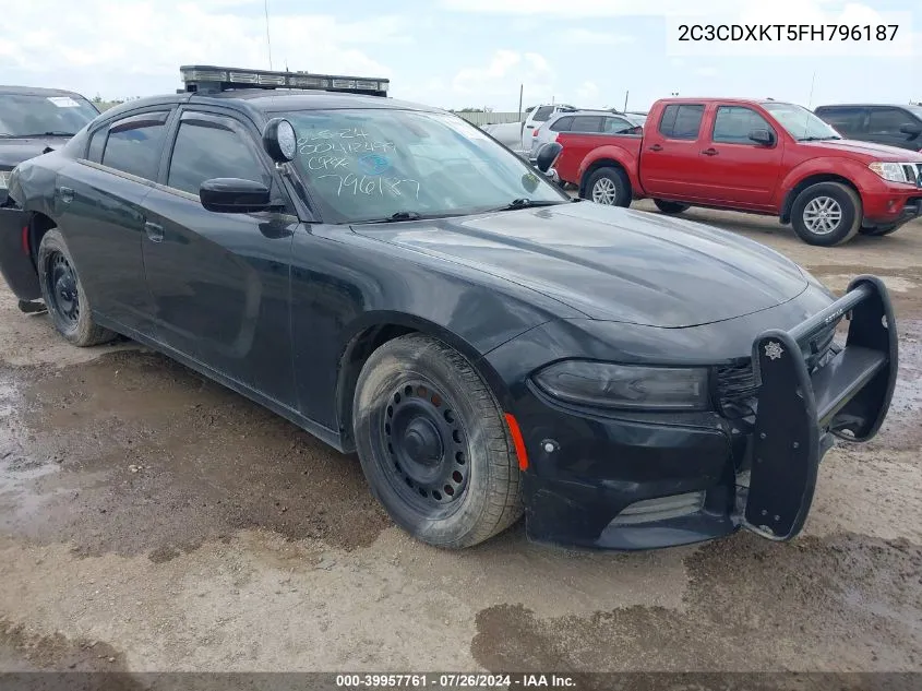 2015 Dodge Charger Police VIN: 2C3CDXKT5FH796187 Lot: 39957761