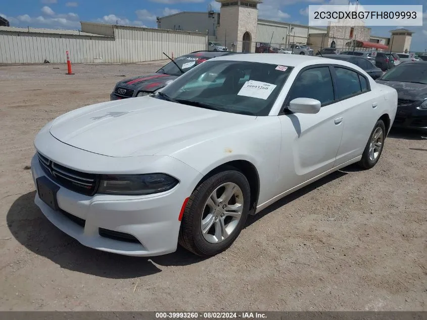 2C3CDXBG7FH809993 2015 Dodge Charger Se