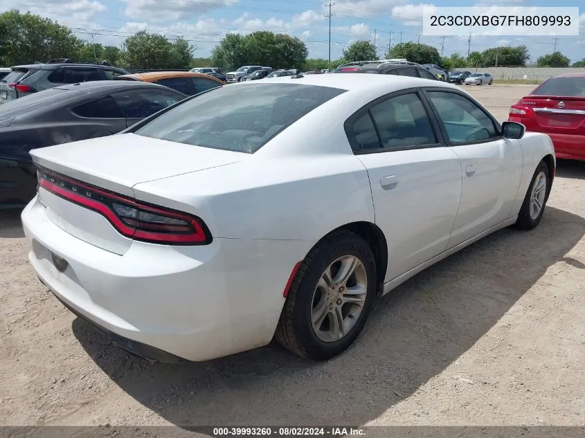 2C3CDXBG7FH809993 2015 Dodge Charger Se