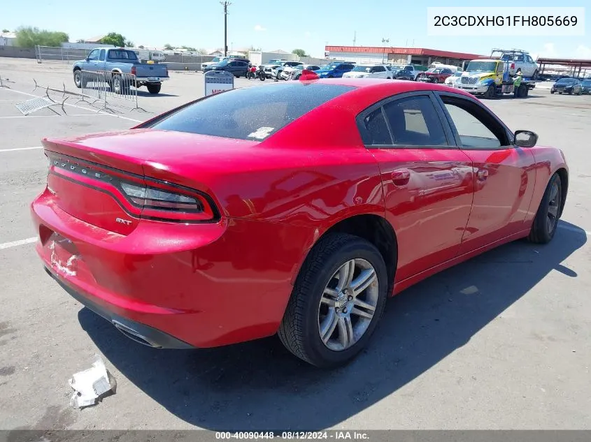 2C3CDXHG1FH805669 2015 Dodge Charger Sxt