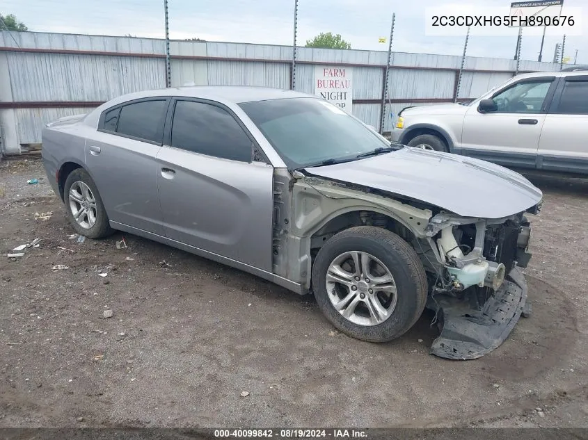 2C3CDXHG5FH890676 2015 Dodge Charger Sxt