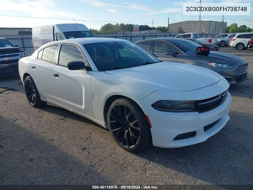 2C3CDXBG0FH738748 2015 Dodge Charger Se