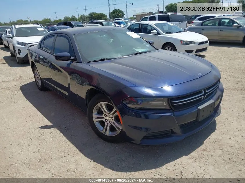 2015 Dodge Charger Se VIN: 2C3CDXBG2FH917180 Lot: 40145387