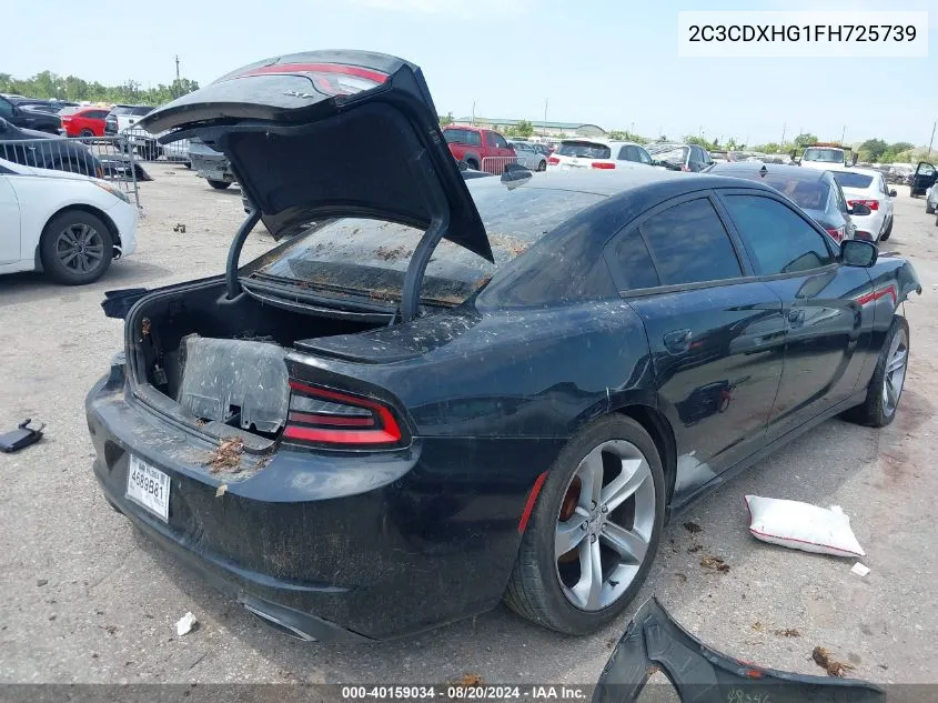 2C3CDXHG1FH725739 2015 Dodge Charger Sxt