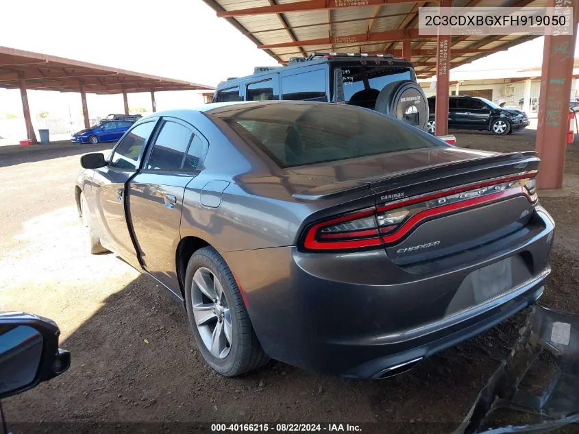 2015 Dodge Charger Se VIN: 2C3CDXBGXFH919050 Lot: 40166215