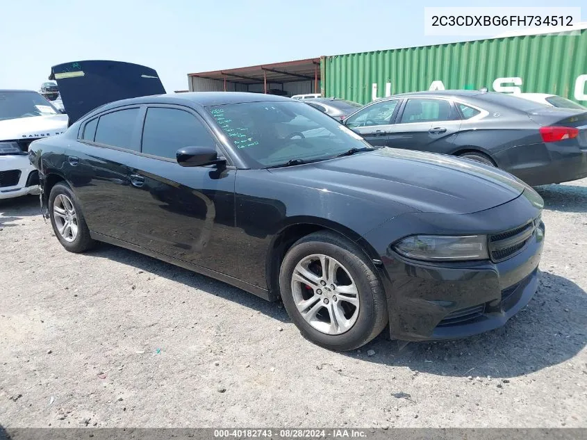 2015 Dodge Charger Se VIN: 2C3CDXBG6FH734512 Lot: 40182743