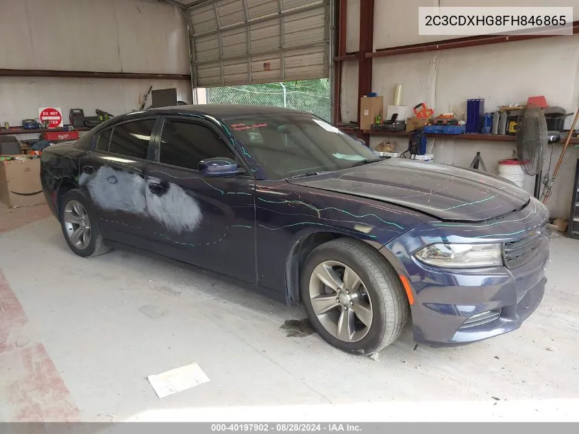 2015 Dodge Charger Sxt VIN: 2C3CDXHG8FH846865 Lot: 40197902