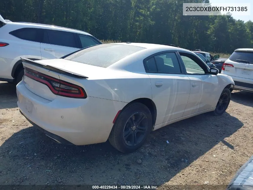 2015 Dodge Charger Se VIN: 2C3CDXBGXFH731385 Lot: 40229434