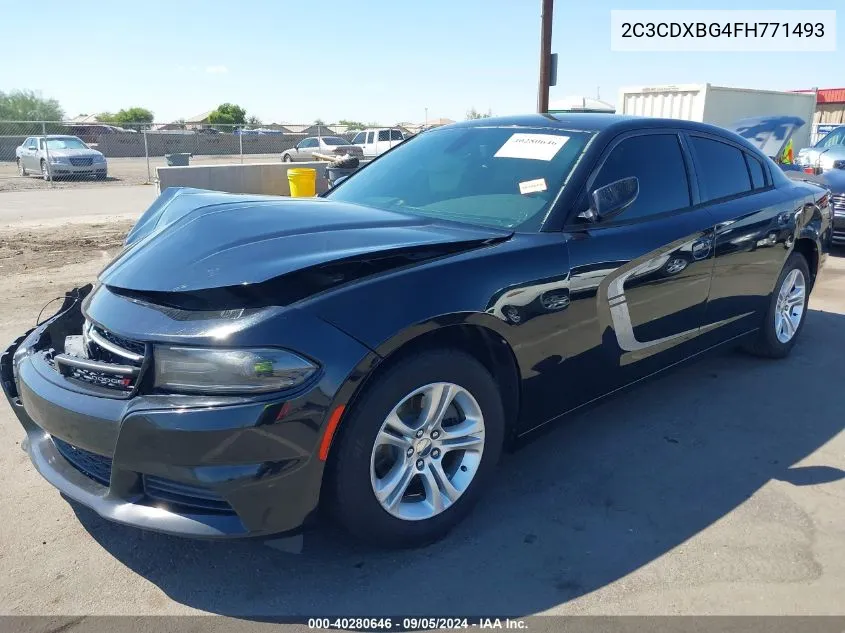 2C3CDXBG4FH771493 2015 Dodge Charger Se