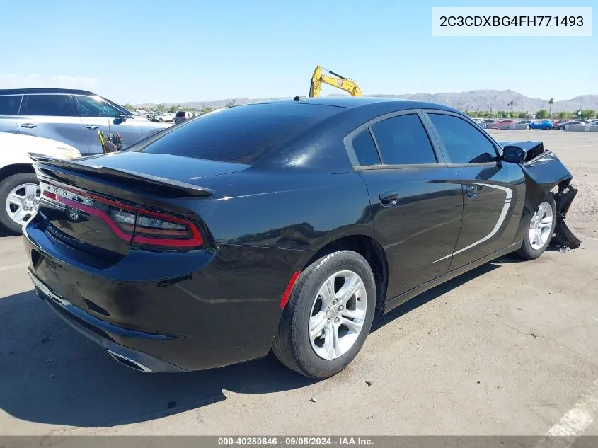 2015 Dodge Charger Se VIN: 2C3CDXBG4FH771493 Lot: 40280646