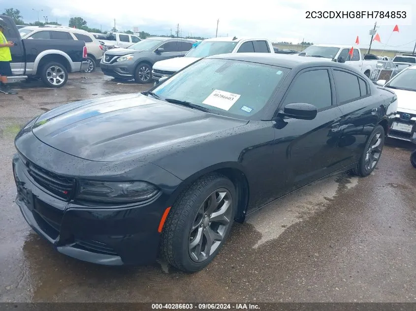 2C3CDXHG8FH784853 2015 Dodge Charger Sxt