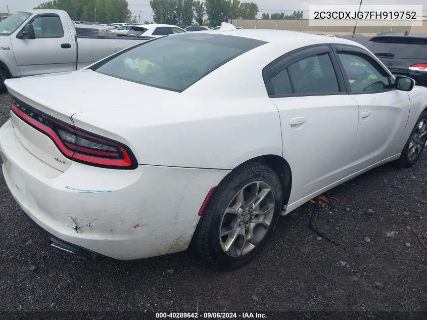 2C3CDXJG7FH919752 2015 Dodge Charger Sxt