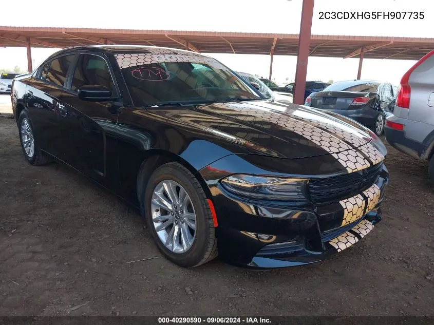 2015 Dodge Charger Sxt VIN: 2C3CDXHG5FH907735 Lot: 40290590