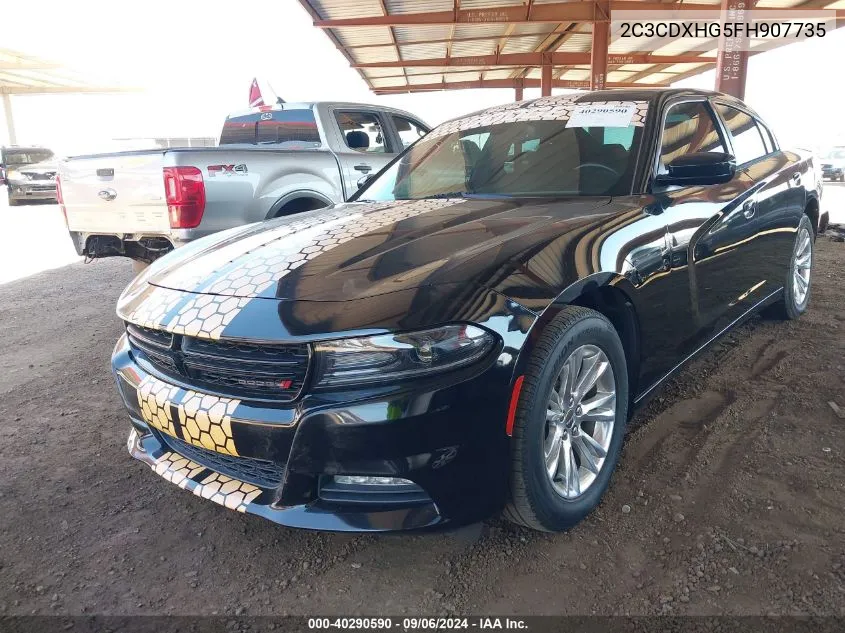 2015 Dodge Charger Sxt VIN: 2C3CDXHG5FH907735 Lot: 40290590