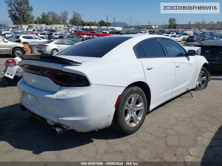 2015 Dodge Charger Se VIN: 2C3CDXBG6FH896916 Lot: 40291546