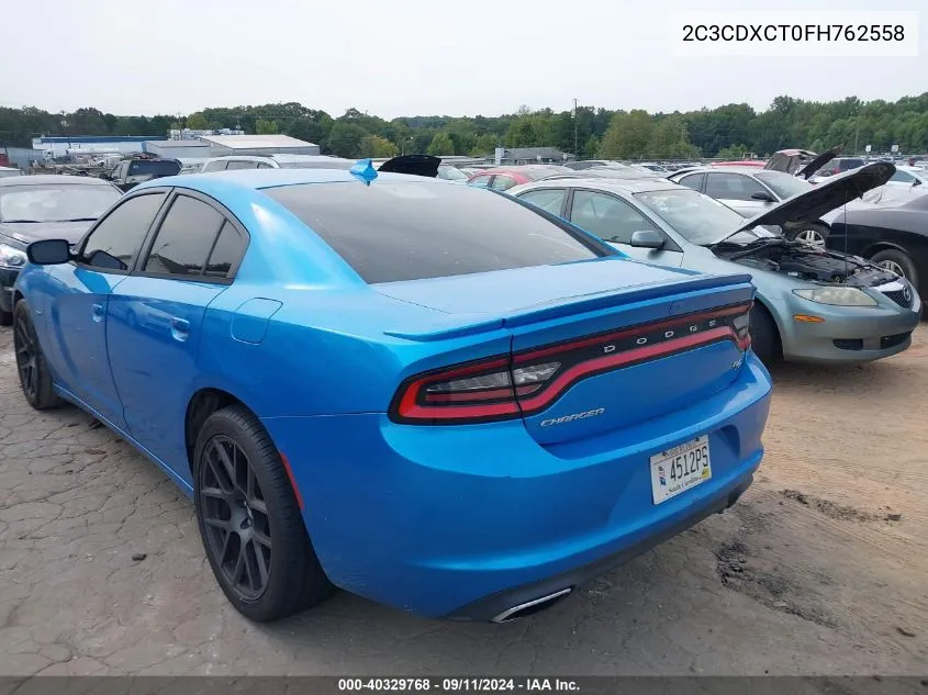 2C3CDXCT0FH762558 2015 Dodge Charger R/T