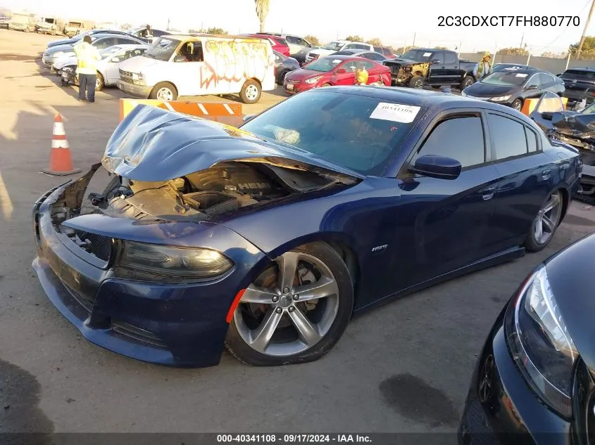 2015 Dodge Charger R/T VIN: 2C3CDXCT7FH880770 Lot: 40341108