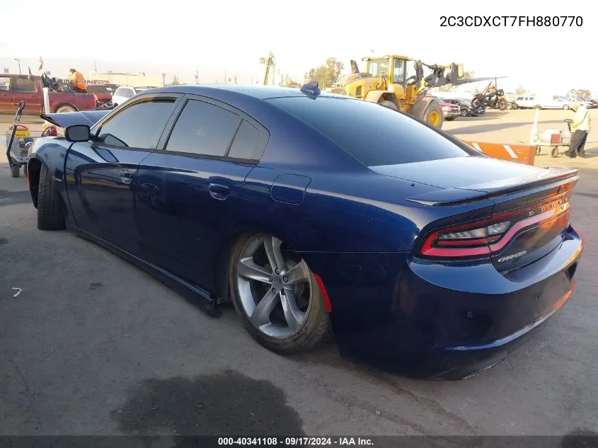 2015 Dodge Charger R/T VIN: 2C3CDXCT7FH880770 Lot: 40341108