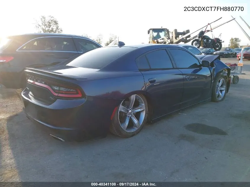 2015 Dodge Charger R/T VIN: 2C3CDXCT7FH880770 Lot: 40341108