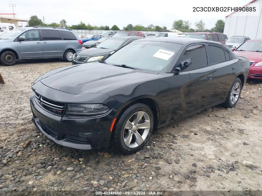 2015 Dodge Charger Se VIN: 2C3CDXBG2FH890885 Lot: 40349660