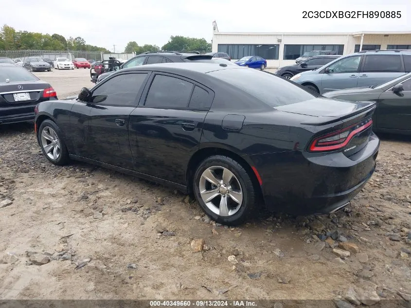 2015 Dodge Charger Se VIN: 2C3CDXBG2FH890885 Lot: 40349660