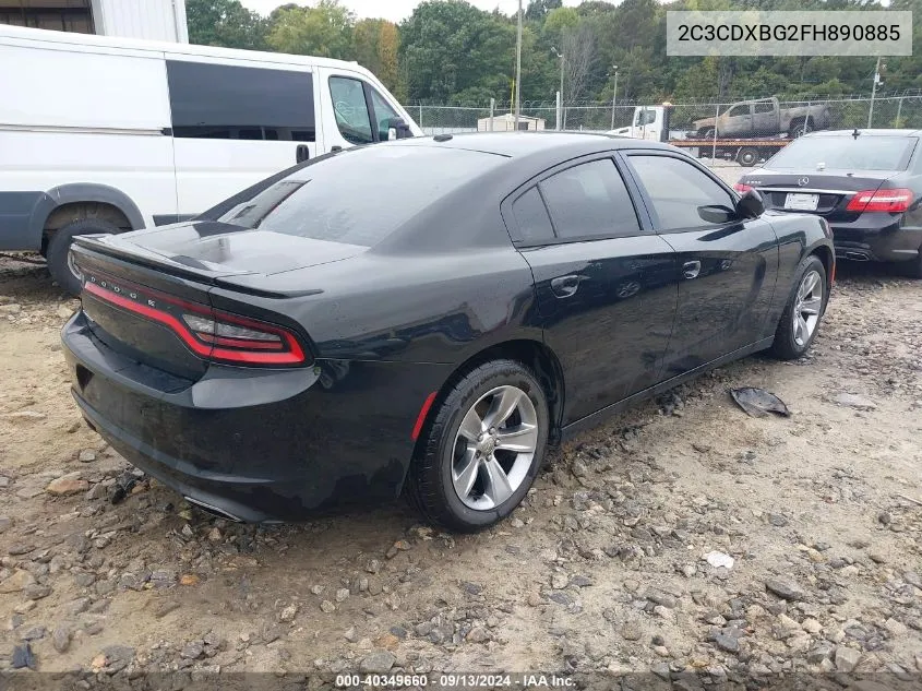 2015 Dodge Charger Se VIN: 2C3CDXBG2FH890885 Lot: 40349660