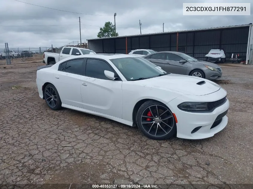 2015 Dodge Charger R/T Scat Pack VIN: 2C3CDXGJ1FH877291 Lot: 40353127