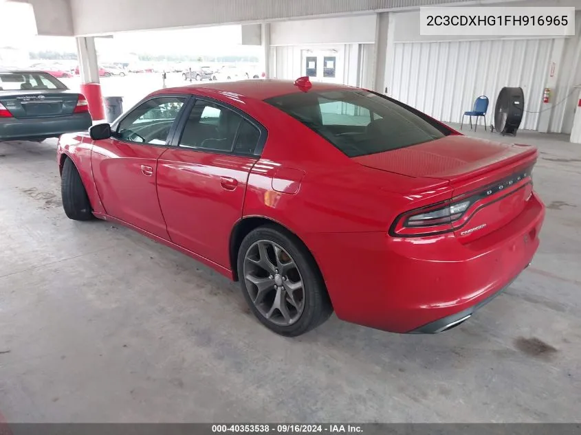 2C3CDXHG1FH916965 2015 Dodge Charger Sxt