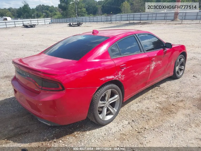 2C3CDXHG6FH777514 2015 Dodge Charger Sxt