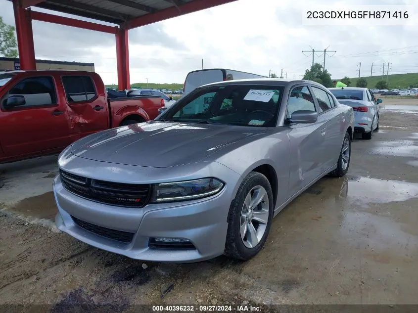 2015 Dodge Charger Sxt VIN: 2C3CDXHG5FH871416 Lot: 40396232