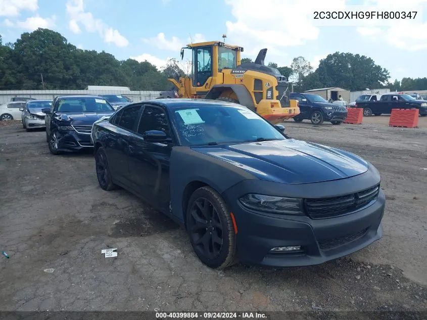 2C3CDXHG9FH800347 2015 Dodge Charger Sxt