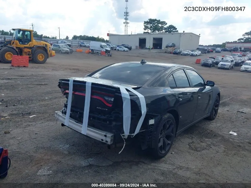 2C3CDXHG9FH800347 2015 Dodge Charger Sxt